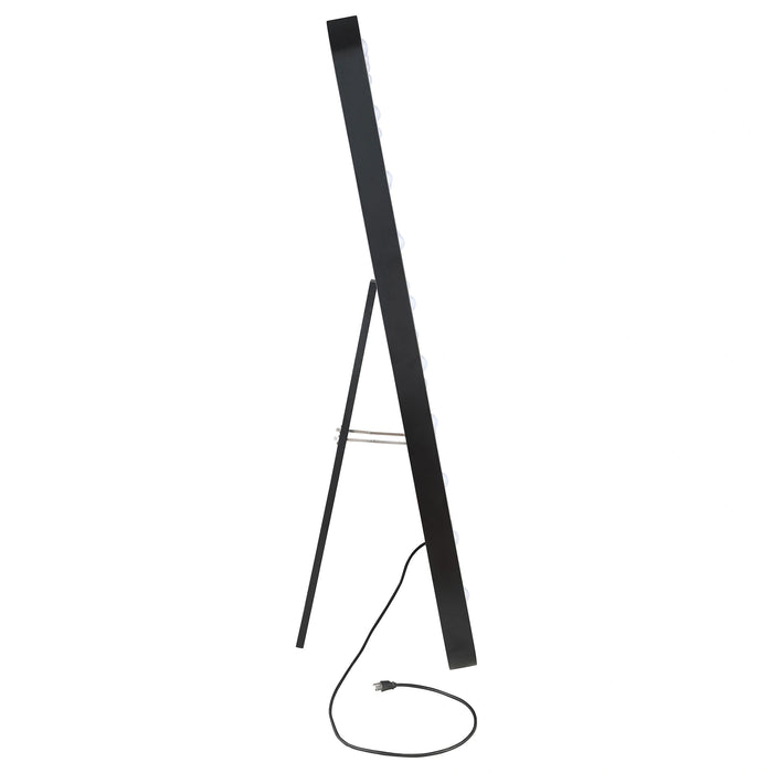Canton Standing Mirror with LED Lighting and Bluetooth Speaker