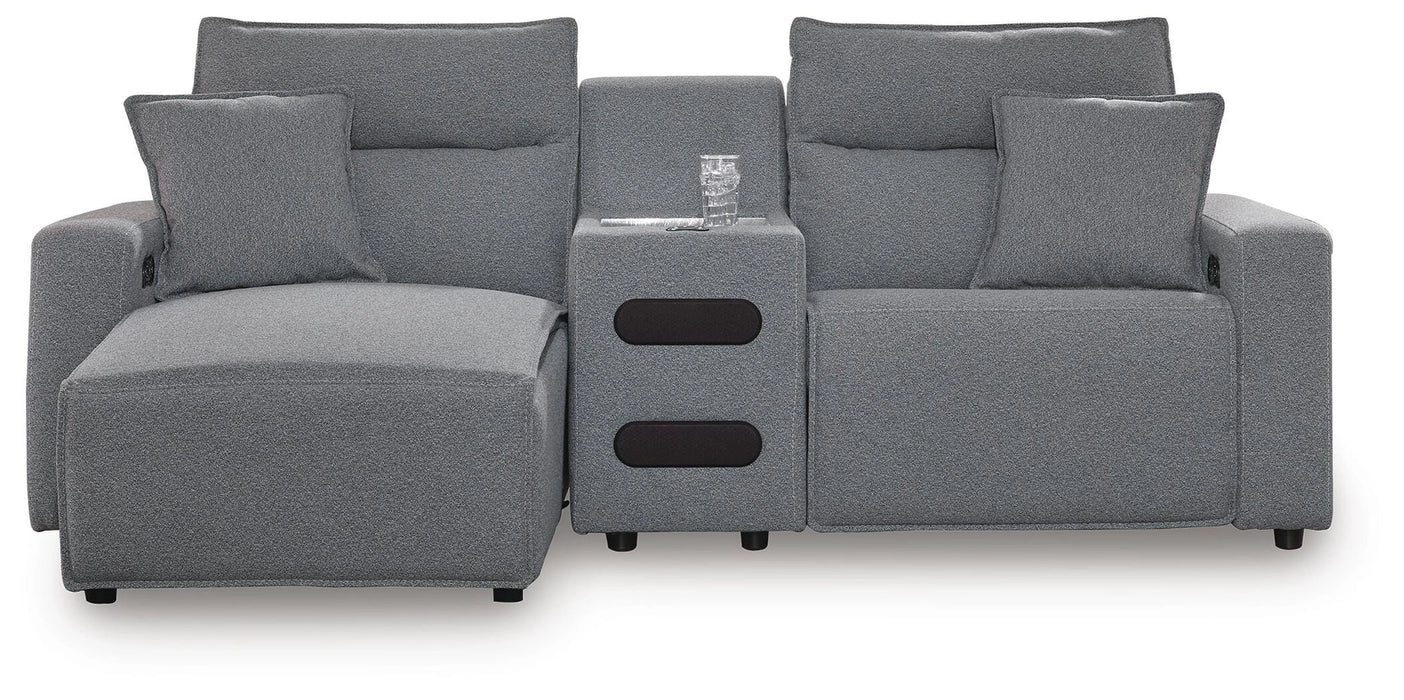 Modmax II Power Reclining Sectional with Chaise and Audio Console