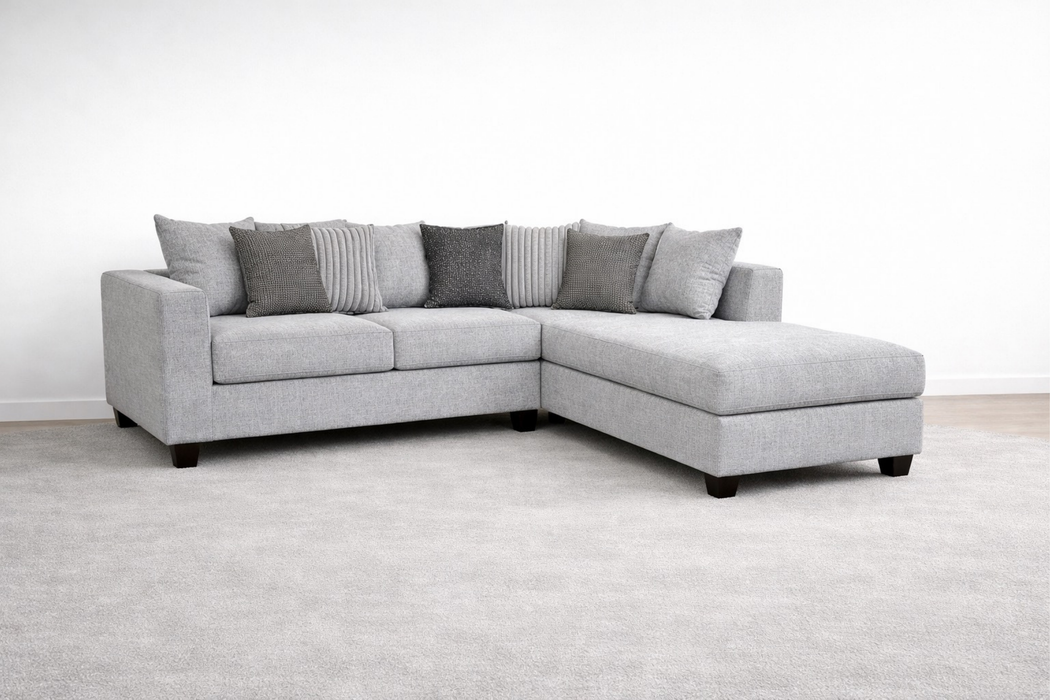 Gray Dove Luxe Lounge Fabric Sectional