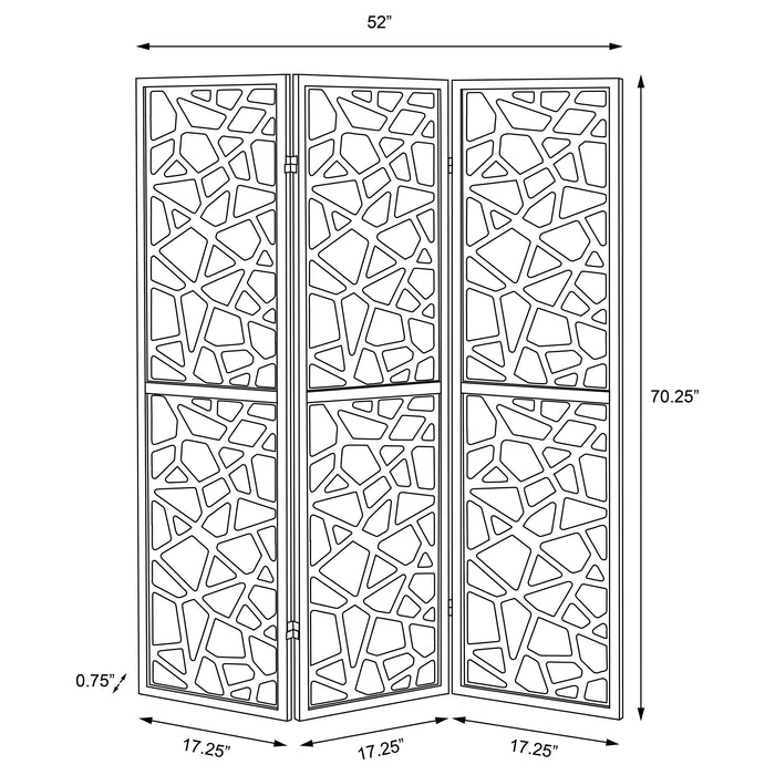 Nailan Three-Panel Room Divider