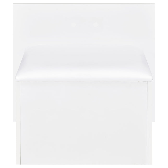 Flora Makeup Vanity Table with LED Mirror and Stool