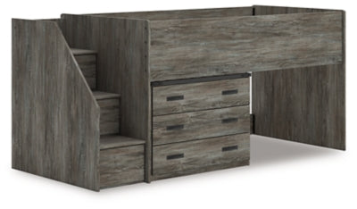 Frandern Loft Bed with Drawer Storage