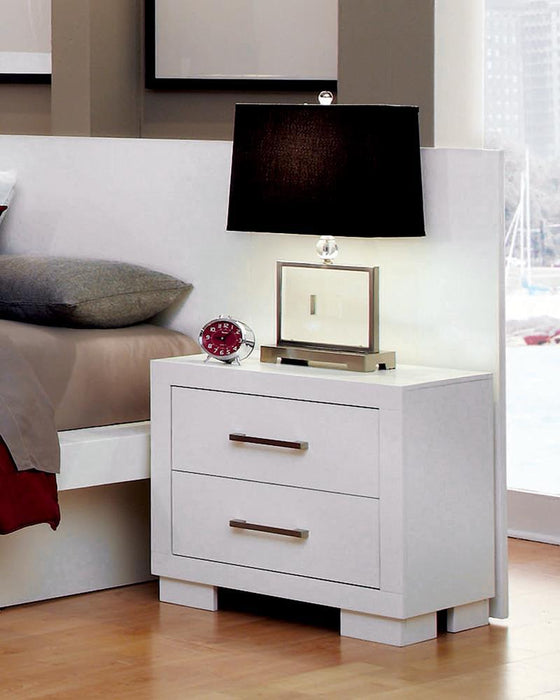 Jessica Contemporary Two Drawer Nightstand