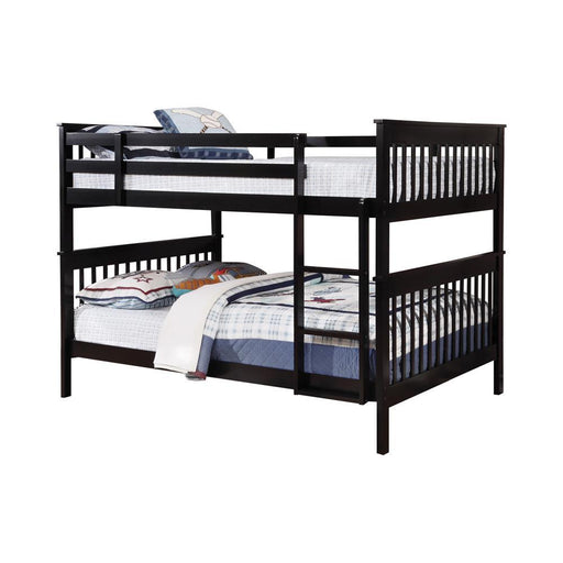 Chapman Full Over Full & Twin Over Full Bunk Bed Black & White image