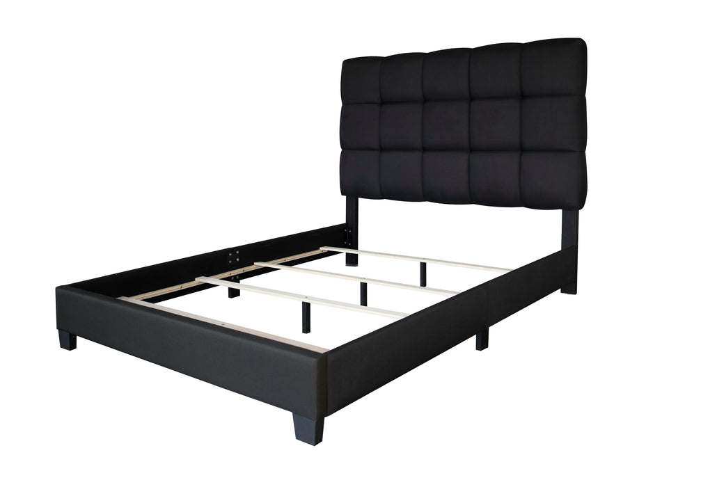 Black Victoria Upholstered Bed