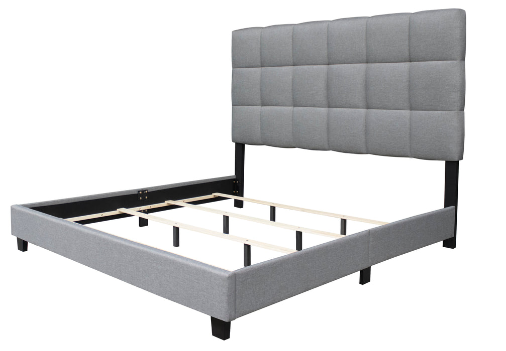 Gray Victoria Upholstered Bed