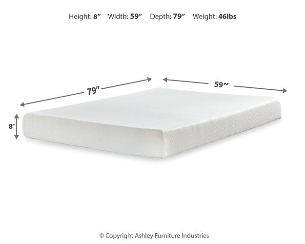 Chime 8 Inch Memory Foam Mattress Set