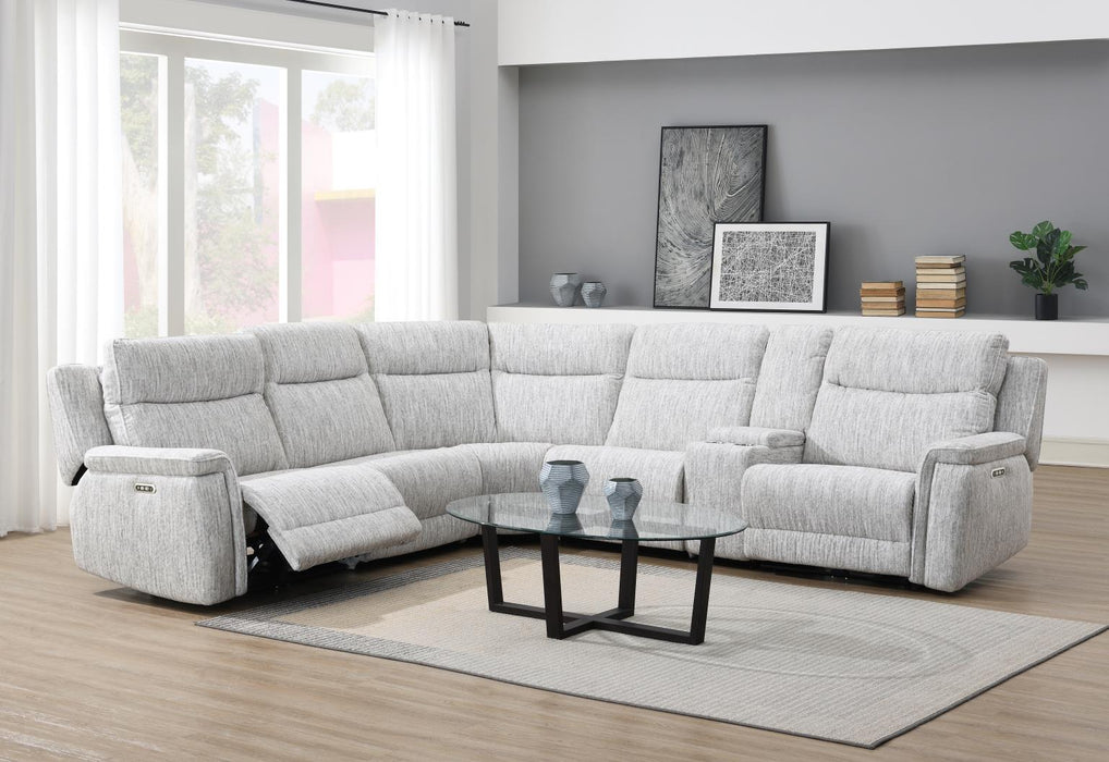 Agrippina Ivory Reclining Sectional