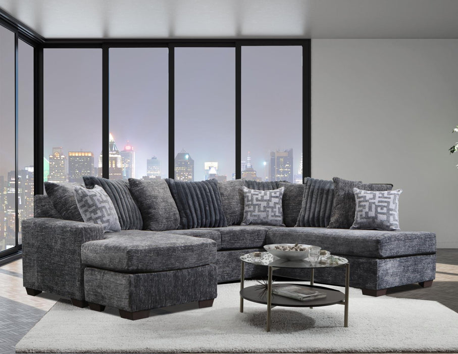 Haven Gray Fabric Sectional