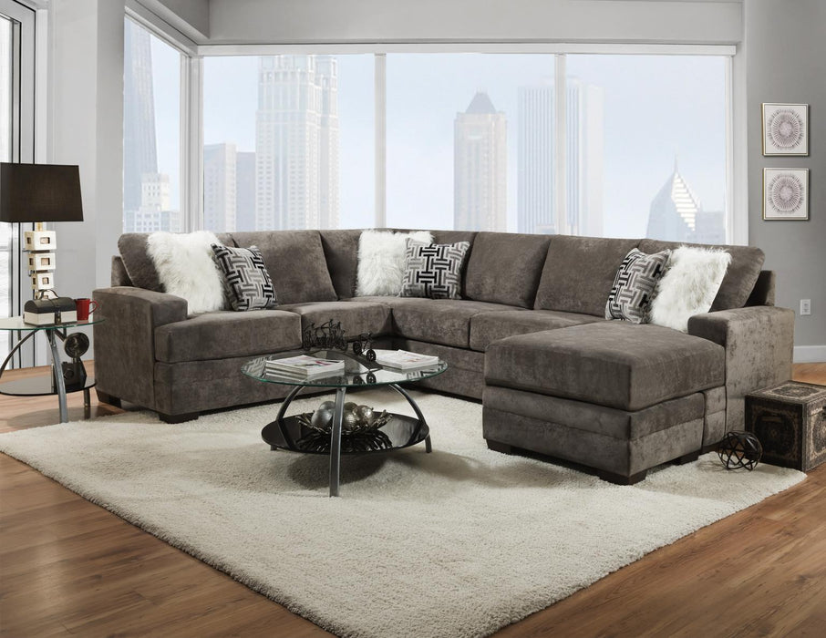 Cloud Charcoal 3 PC Sectional