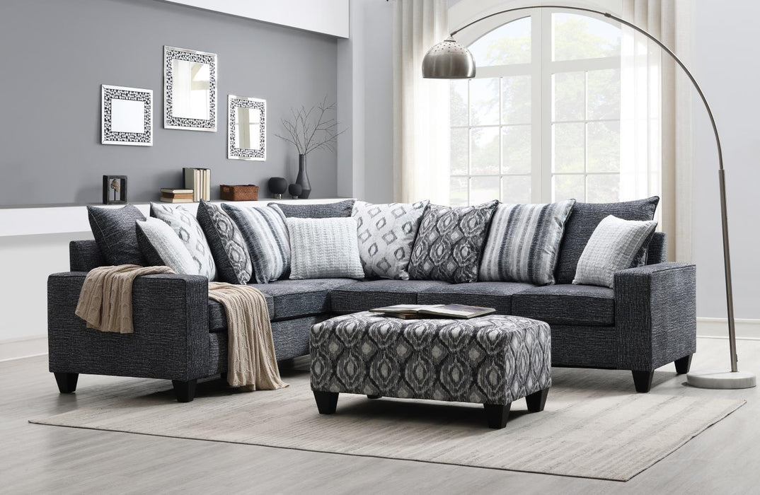Woven Charcoal Sectional