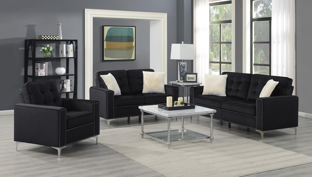 Farrah Black Living Room Set