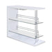 G100167 Two Shelf Contemporary Bar Unit with Wine Holder image