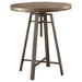 Industrial Adjustable Height Round Bar Table image