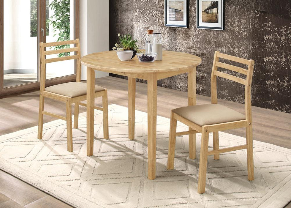 G130006 Casual Natural and Beige Three Piece Dining Set image