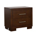 Jessica Cappuccino Two Drawer Nightstand image