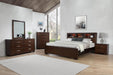 Jessica Dark Cappuccino King Four Piece Bedroom Set With Storage Bed image