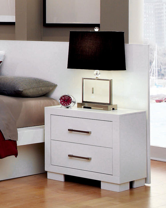Jessica Contemporary Two Drawer Nightstand image