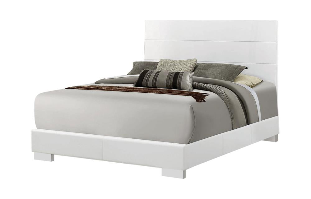 Felicity Contemporary White California King Bed image