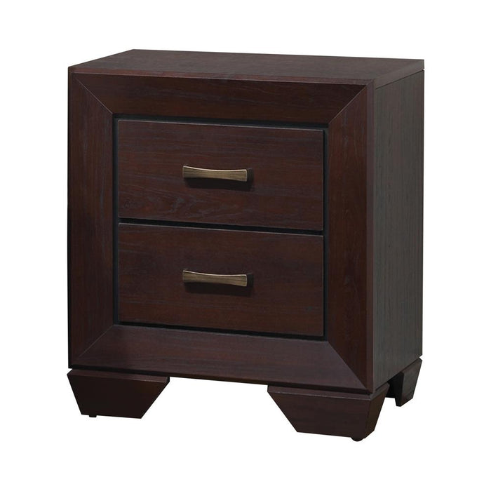 Fenbrook Dark Cocoa Two Drawer Nightstand image