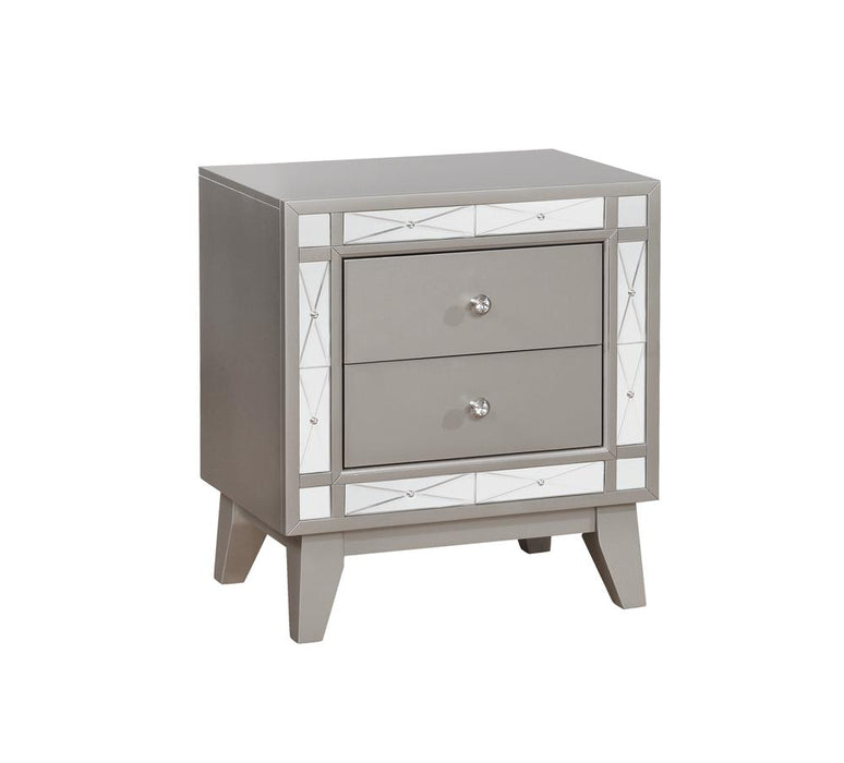 Leighton Contemporary Two Drawer Nightstand image