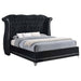 Barzini Black Upholstered Queen Bed image
