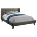Carrington Grey Upholstered King Bed image