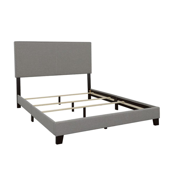 Boyd Upholstered Grey Queen Bed image
