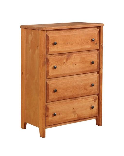 Wrangle Hill Amber Wash Four Drawer Chest image
