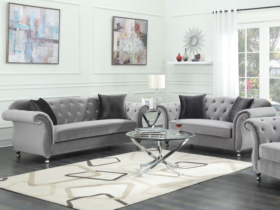 Frostine Grey Two Piece Living Room Set image