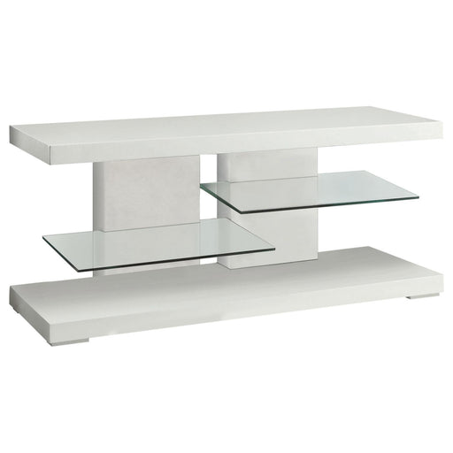 G700824 Contemporary Glossy White TV Console image
