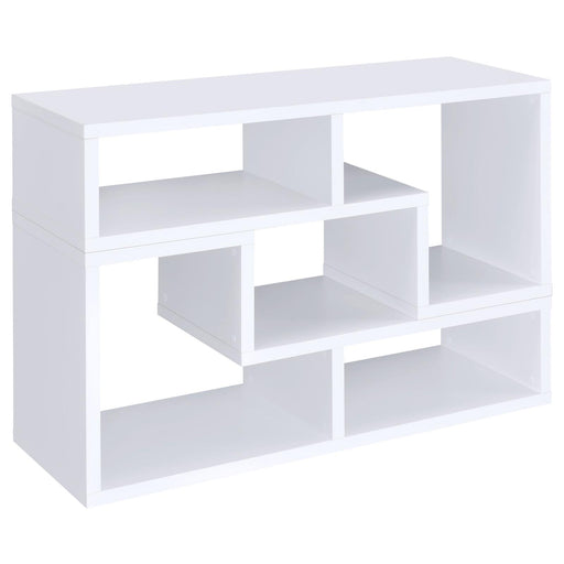 G800330 Contemporary White Convertible TV Stand and Bookcase image