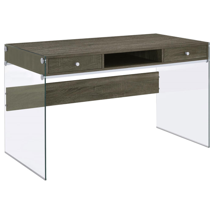 G800818 Contemporary Weathered Grey Writing Desk image
