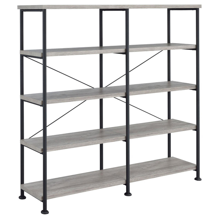 Guthrie Industrial Grey Driftwood Bookcase image