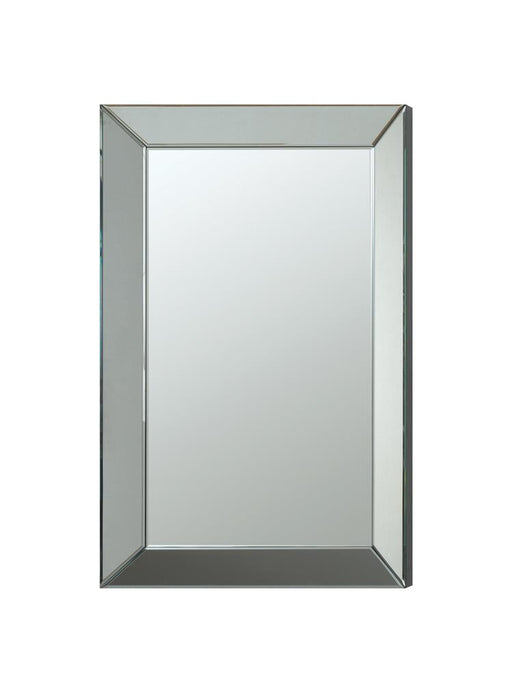 Transitional Rectangle Accent Mirror image