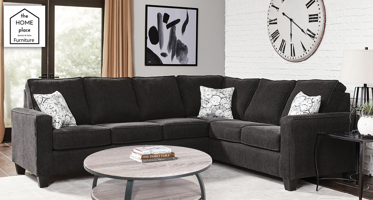 Simple Charcoal Gray Sectional