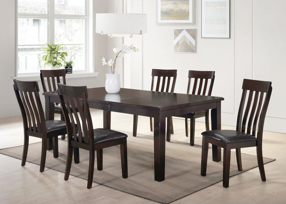 Transitional Dining Room Set in a Espresso Finish