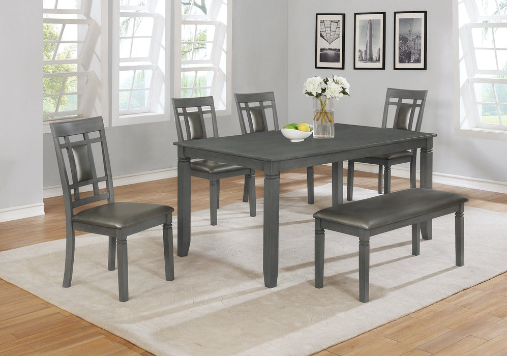Contemporary Dining Room Set in Gray Finish