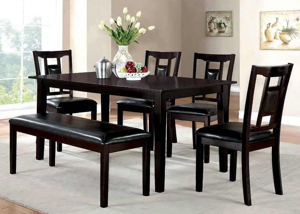 Contemporary Dinette Set in a Walnut Finish