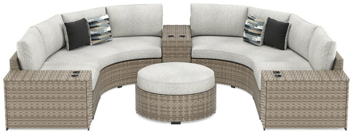 Calworth 7-Piece Outdoor Sectional with Ottoman image