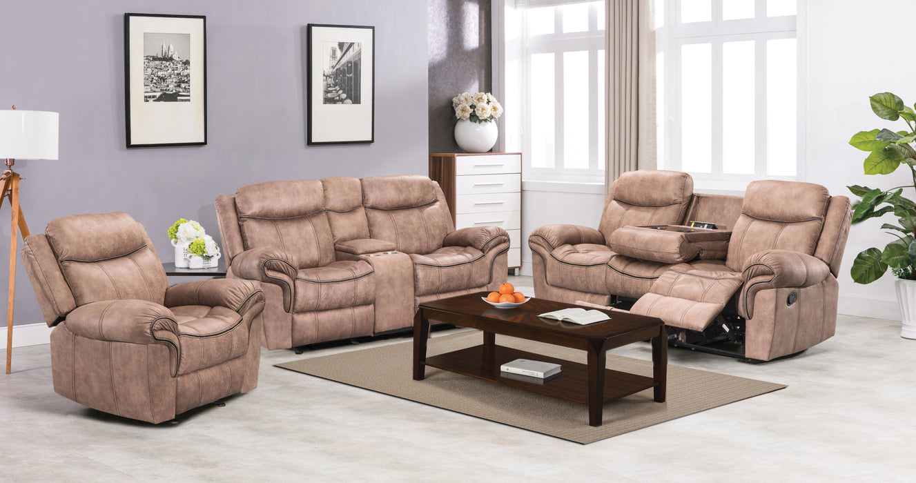 Sand Motion Recliner Sofa and Loveseat