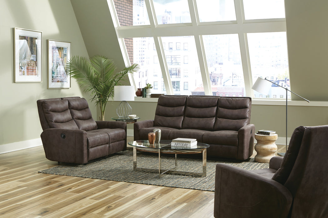 Chocolate Brown Recliner Sofa and Loveseat