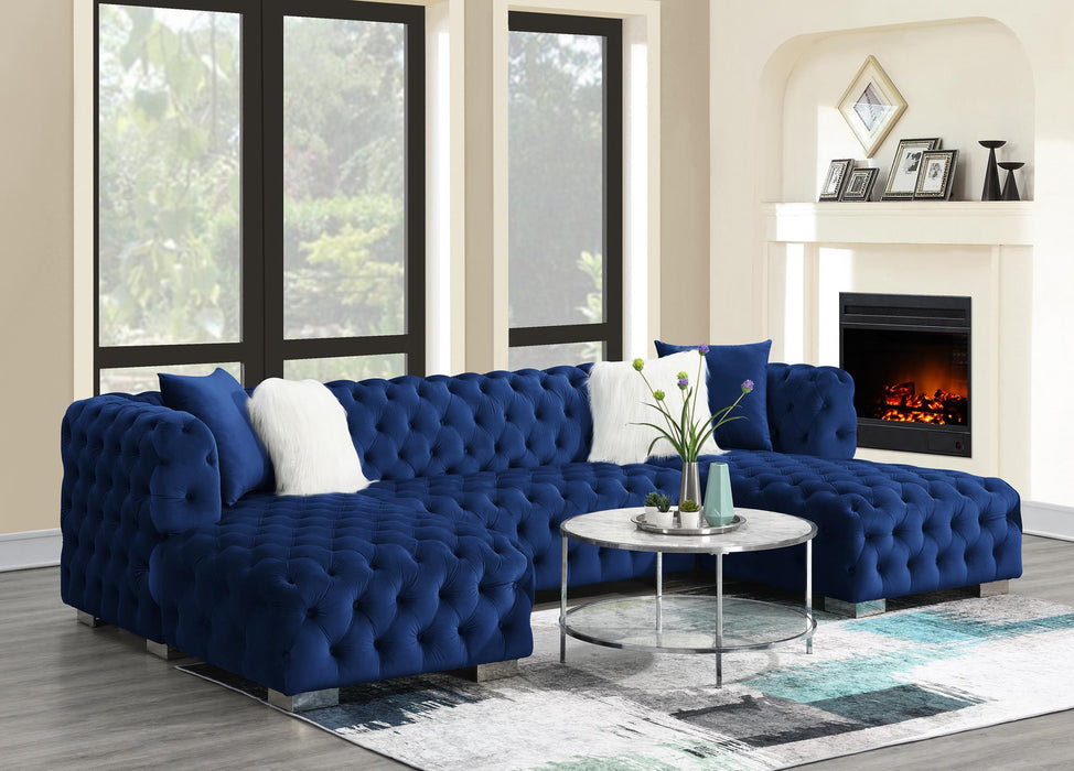 Royal Blue Velvet Blue Sofa Living Room Royal Blue Velvet Sectional