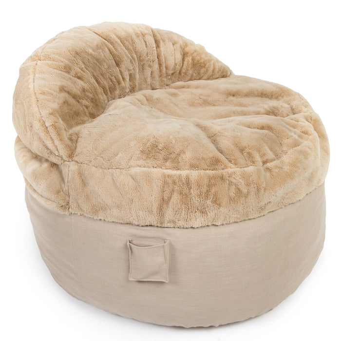 Queen Chair - NEST Bunny Fur - Beige